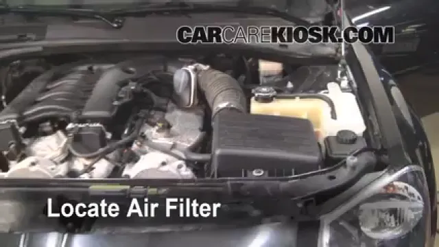 2005 Dodge Magnum SXT 3.5L V6 Filtre à air (moteur) Changement